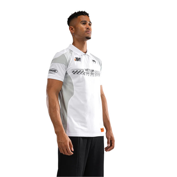 VENUM MOTORSPORT POLOS COTTON SNOW WHITE RIGHT SIDE
