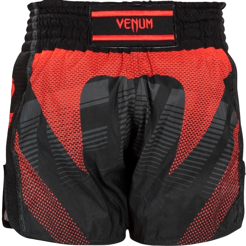 VENUM RWS X VENUM 2.0 MUAY THAI SHORTS BLACK/RED BACK SIDE