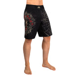 VENUM SANTA MUERTE 5.0 FIGHTSHORTS DEEP BLACK GOLD RIGHT SIDE