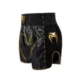 VENUM SERPENTI MUAY THAI SHORTS BLACK/SILVER/GOLD LEFT SIDE