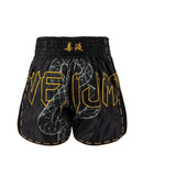 VENUM SERPENTI MUAY THAI SHORTS BLACK/SILVER/GOLD BACK SIDE