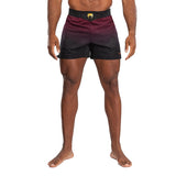 VENUM TACTICAL XT MUAY THAI SHORTS BLACK BURGUNDY GOLD FRONT SIDE