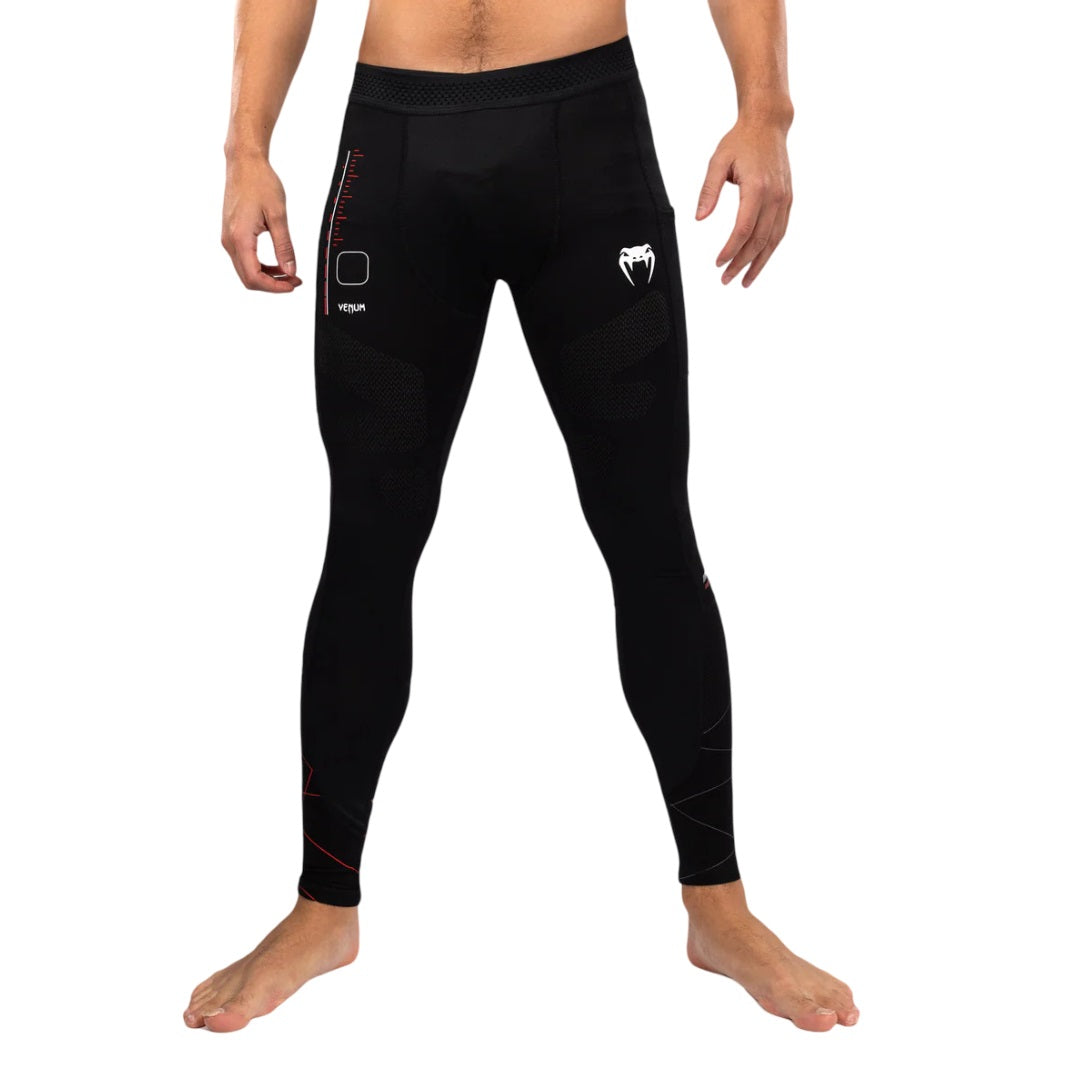 VENUM TACTICAL XT SPATS BLACK FIRE RED FRONT SIDE