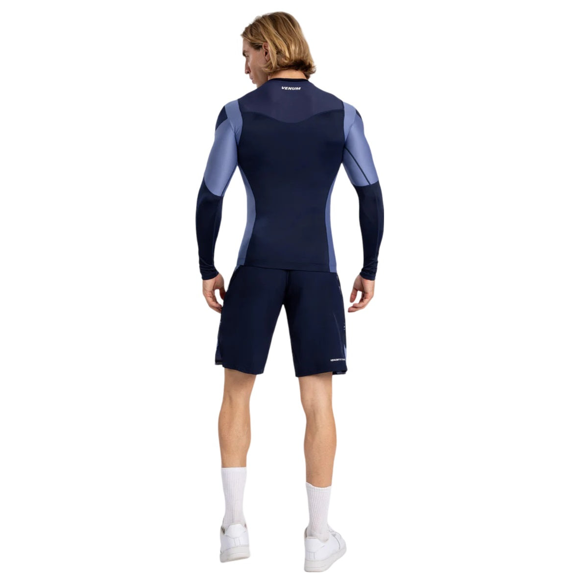 VENUM TEMPEST RASHGUARDS LONG SLEEVES NAVY BLUE BACK SIDE
