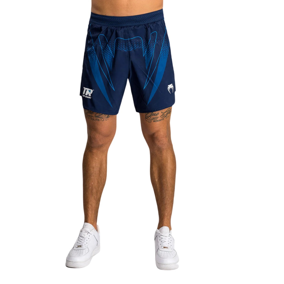 VENUM TOP RANK ORIGINAL TRAINING SHORTS NAVY BLUE FRONT SIDE