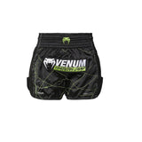 VENUM TRAINING CAMP 4.0 MUAY THAI SHORTS BLACK NEON GREEN LEFT SIDE