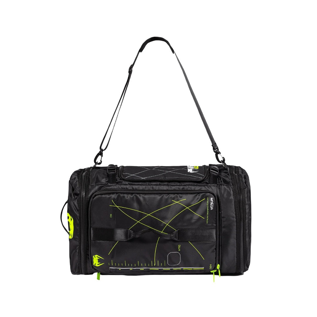 VENUM TRAINING CAMP 4.0 SPORTS BAGS BLACK NEON GREEN BACK SIDE