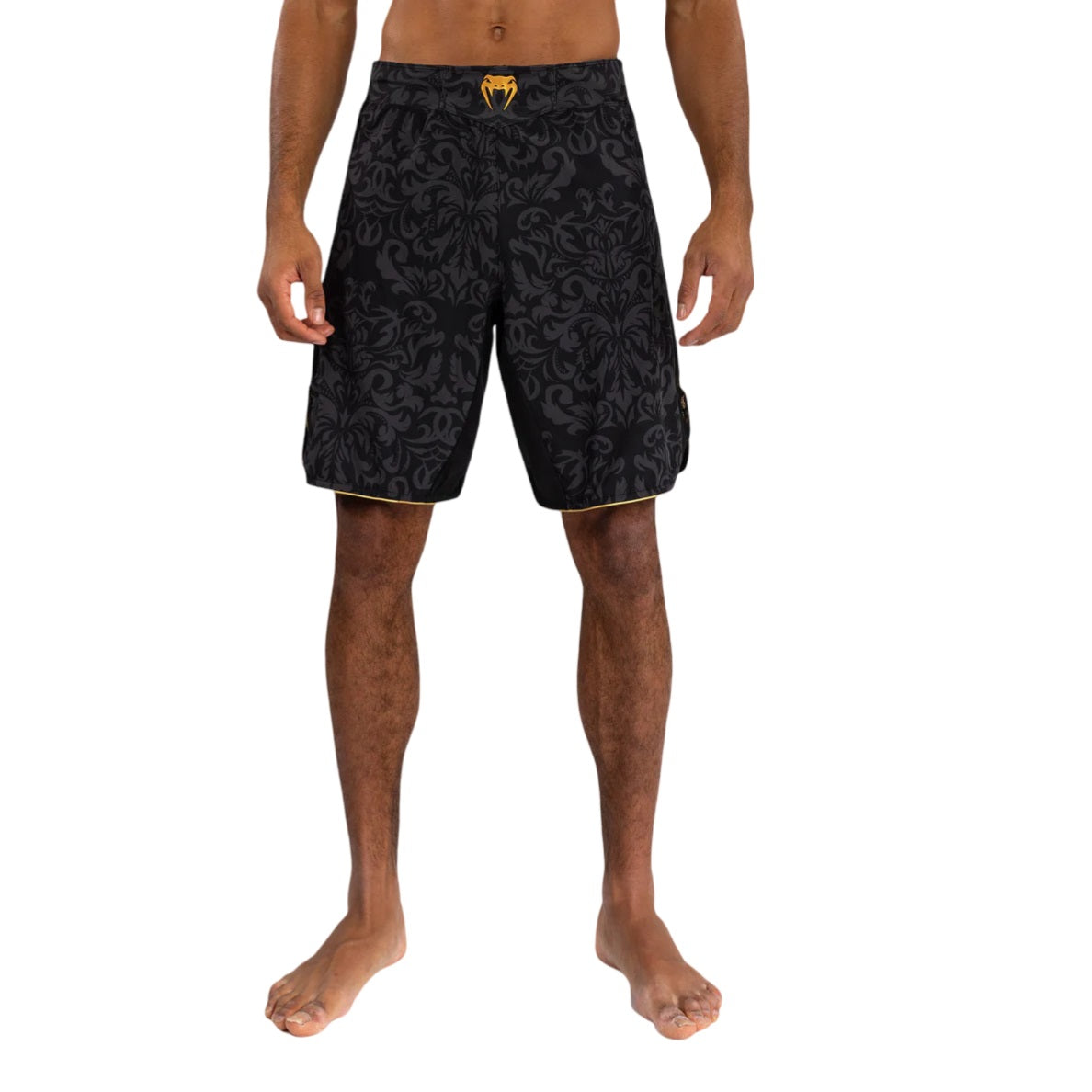 VENUM UNMATCHED TOPURIA EDITION FIGHTSHORTS BLACK GOLD FRONT SIDE