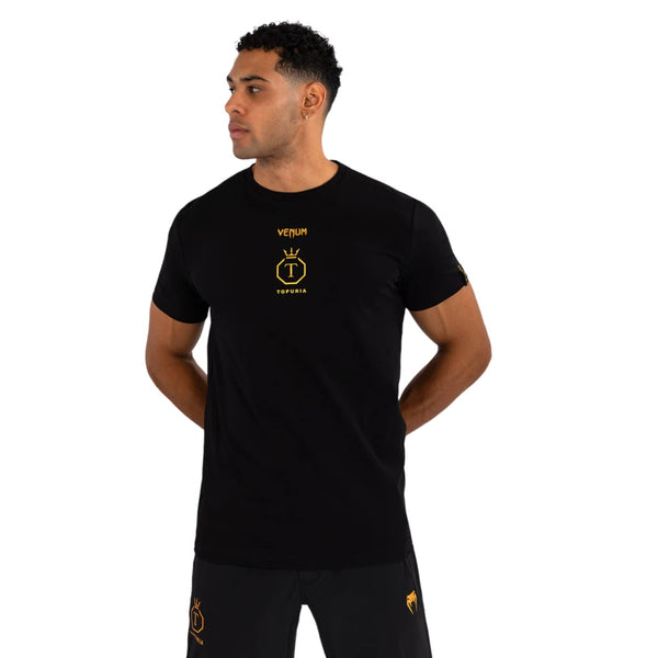 VENUM UNMATCHED TOPURIA EDITION T-SHIRT BLACK GOLD FRONT SIDE