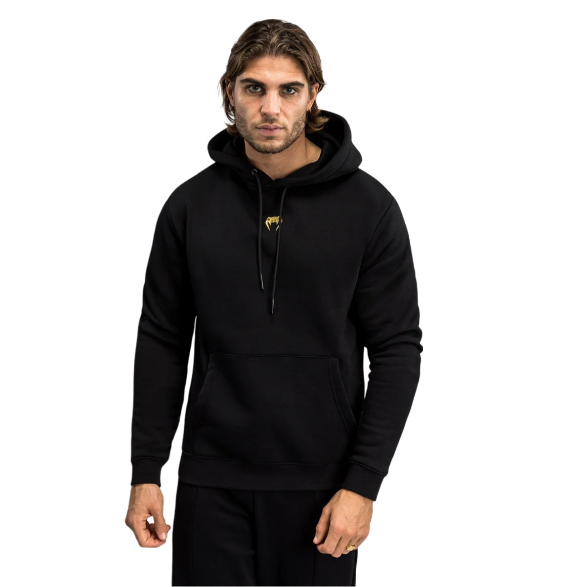 VENUM X TEKKEN MARSHALL HOODIE BLACK GOLD RED FRONT SIDE