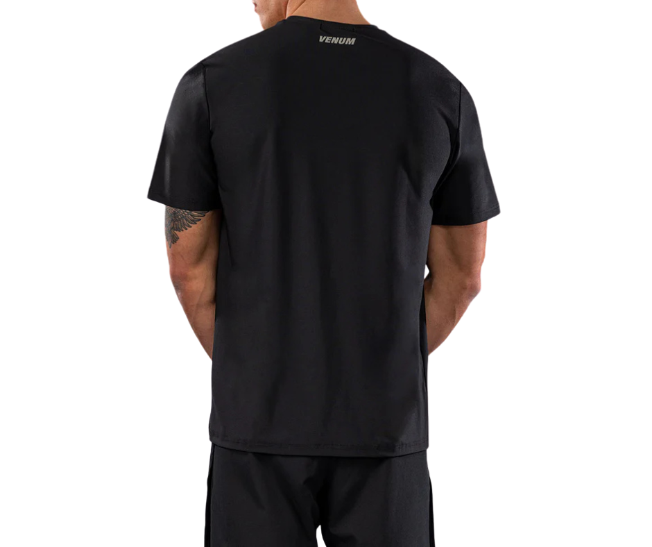 Venum Lazer Dry‑Tech T‑Shirt – Black/Grey | Lightweight Training Tee