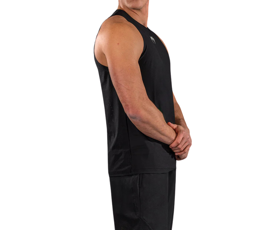 Venum Lazer Dry‑Tech Tank Top – Black/Grey | Lightweight Training Tank