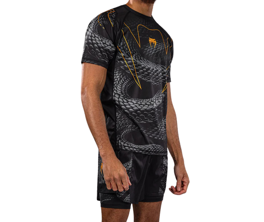 Venum Matupa Dry‑Tech T‑Shirt – Black/Grey/Gold | Training Tee