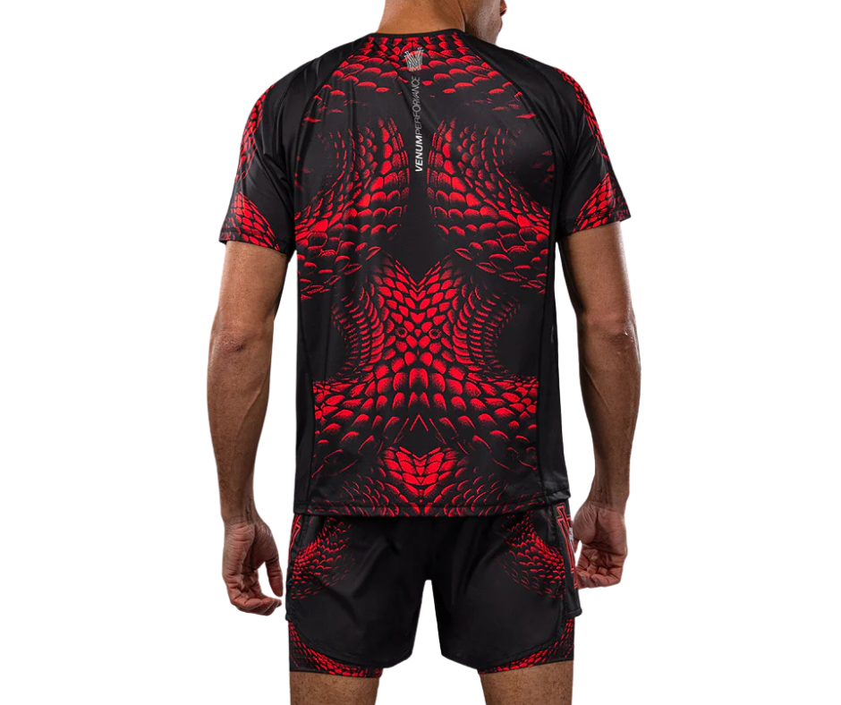 Venum Matupa Dry-Tech T‑Shirt – Black/Red/Silver | Training Tee