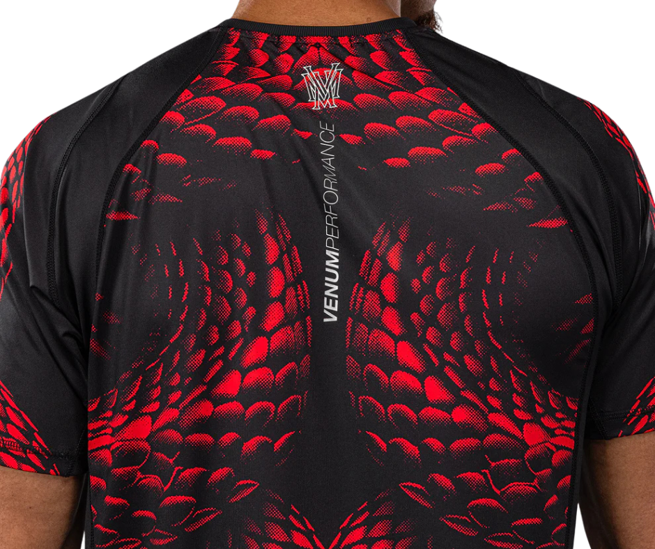Venum Matupa Dry-Tech T‑Shirt – Black/Red/Silver | Training Tee
