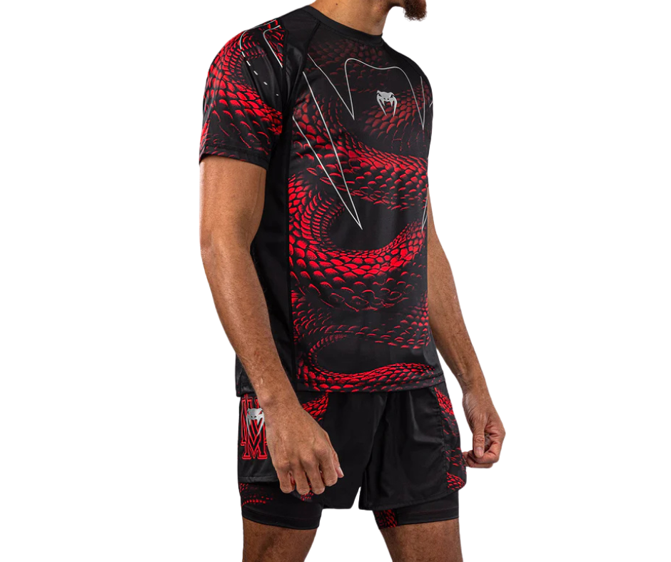 Venum Matupa Dry-Tech T‑Shirt – Black/Red/Silver | Training Tee