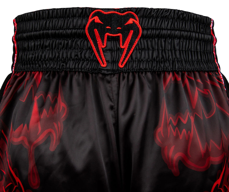 Venum Wolf Atak Muay Thai Shorts – Black/Red | Fight Shorts