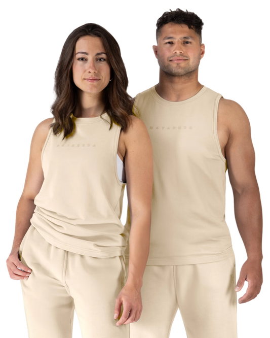 HAYABUSA Essential Heavyweight Tank – Beige | Unisex