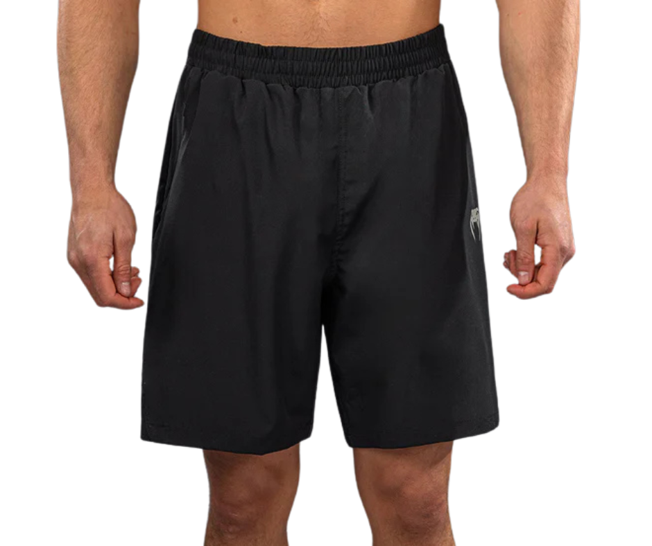 Venum Lazer Training Shorts – Black/Grey | Lightweight Training Shorts