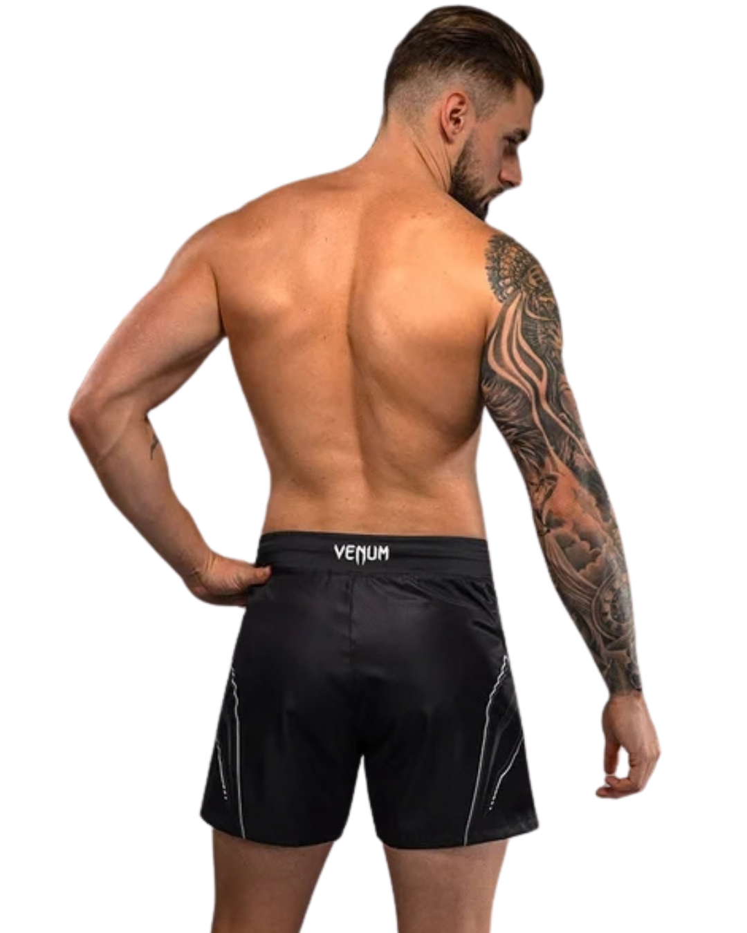 Venum Streamline Fightshorts – Black/White | Lightweight Mobility – MMA & Kickboxing Performance