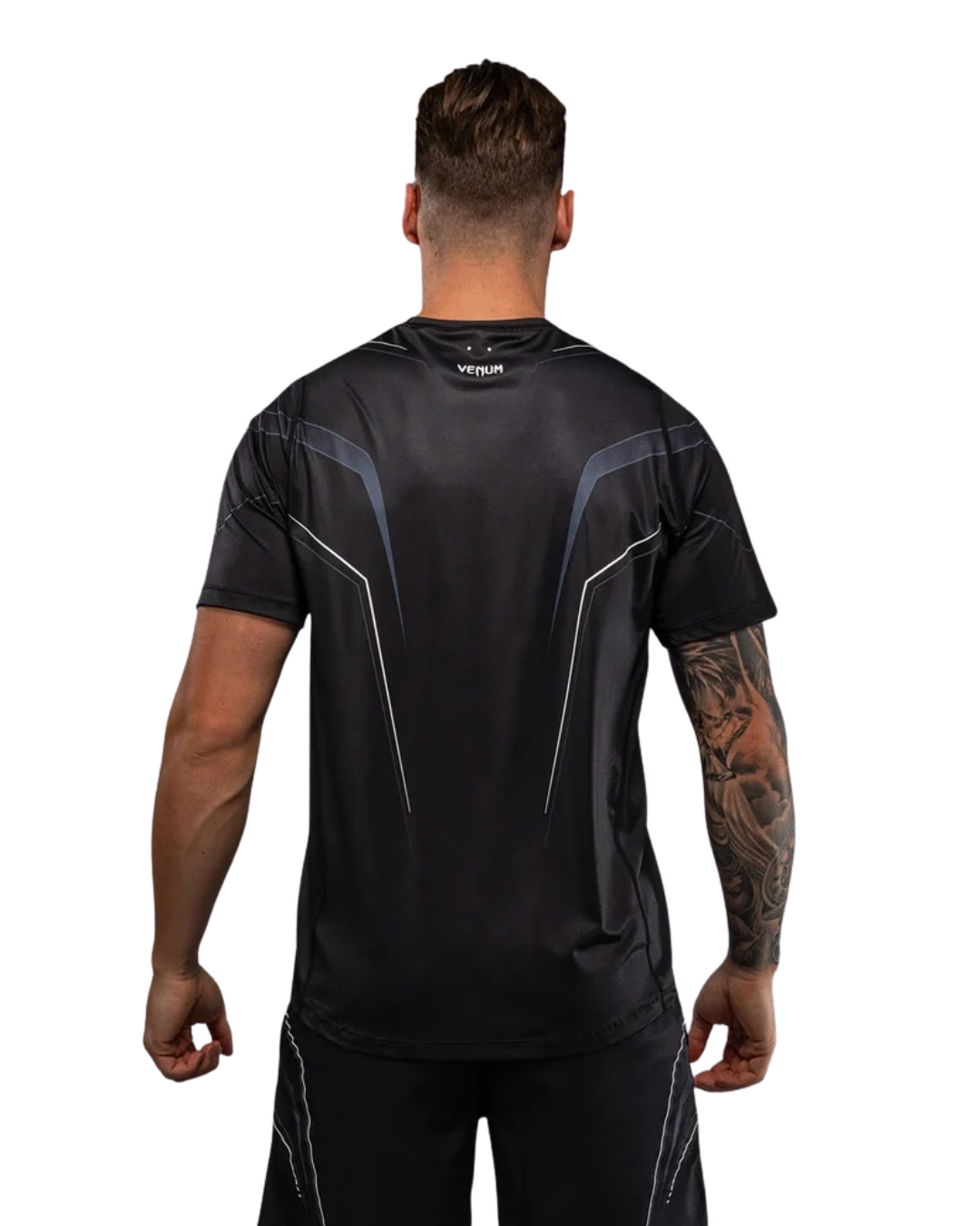 Venum Streamline Dry Tech – Black/White | Moisture‑Wicking Performance – Athletic Fit