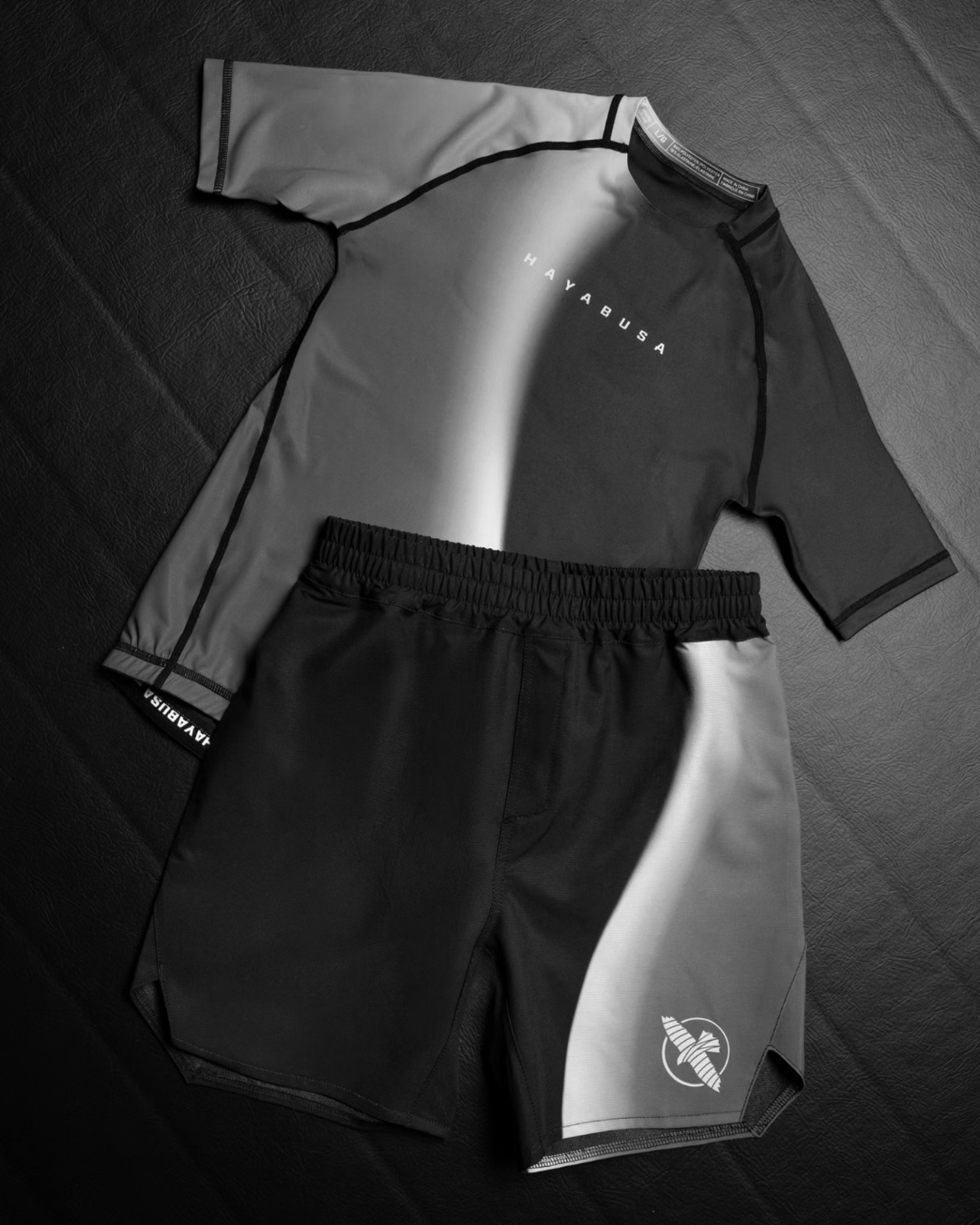 Hayabusa Youth Shortsleeve Rashguard – Black | Compression Fit – Kids BJJ & MMA Training Wear