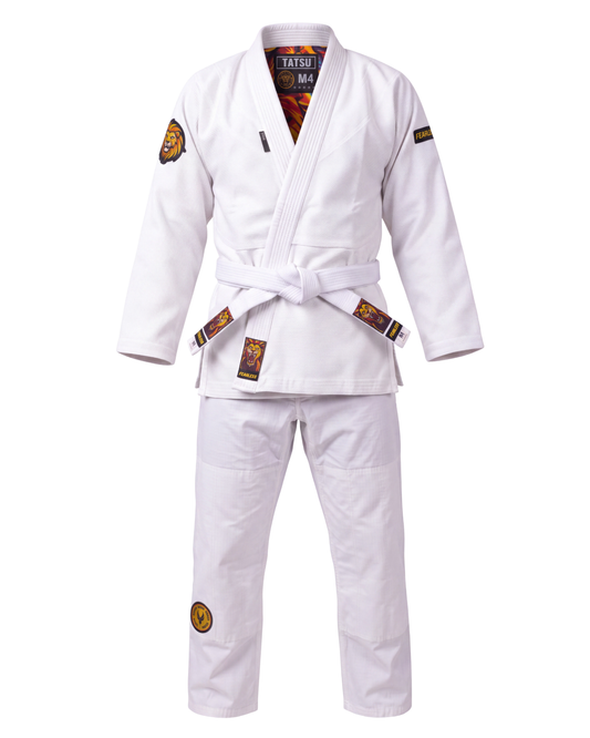 TATSU FEARLESS BJJ Gi – White | Premium Pearl Weave - Adults