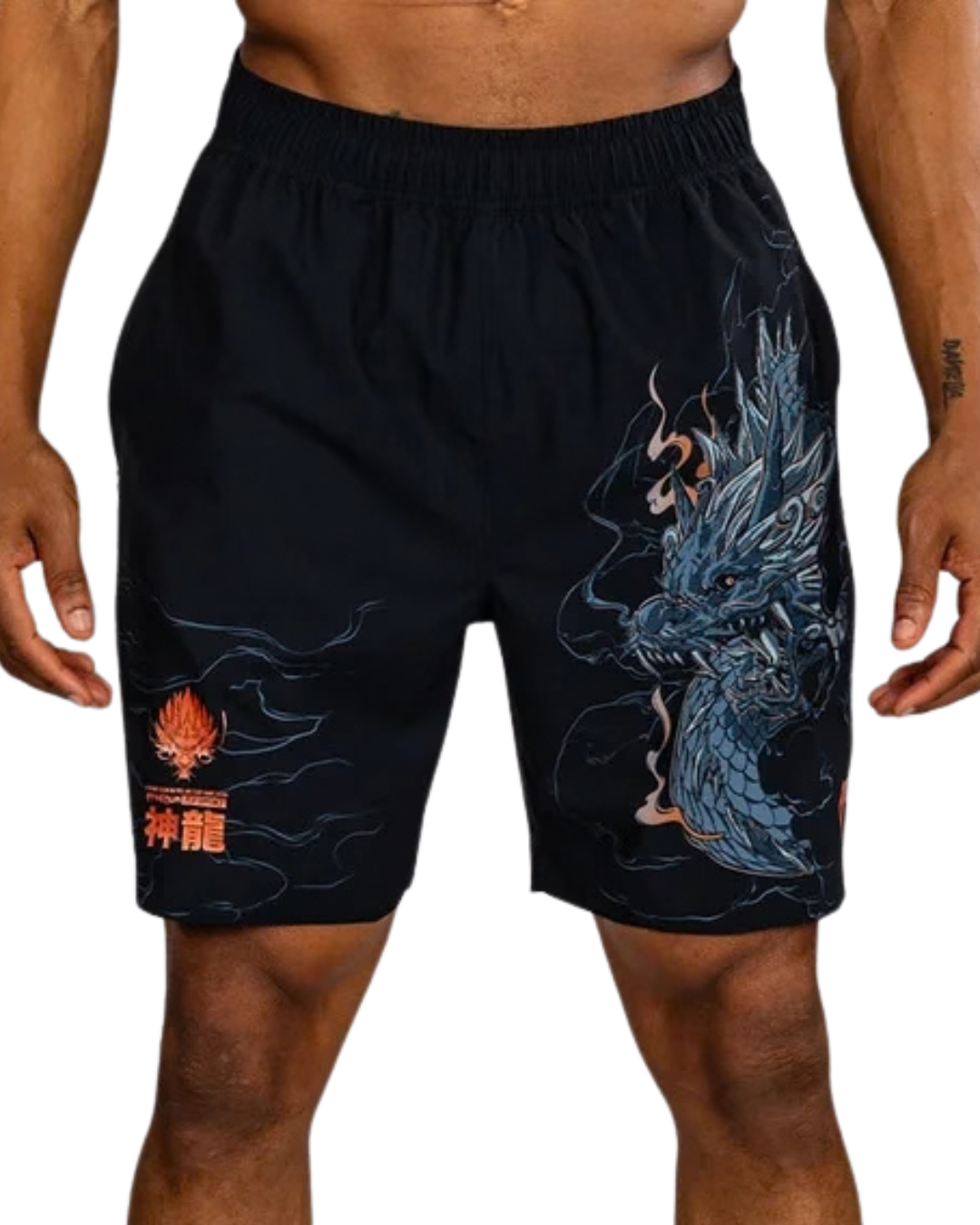 Venum Thunder Dragon Training Shorts – Black/Grey/Copper | Lightweight Mobility – MMA & Striking Performance
