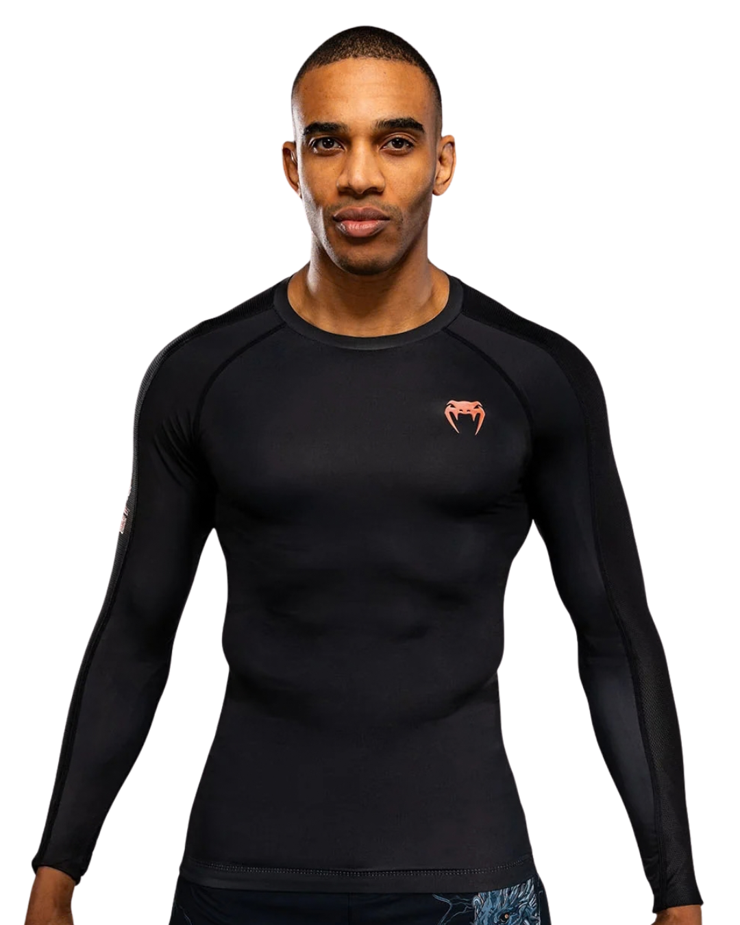 Venum Thunder Dragon Longsleeve Rashguard | Black/Grey/Copper – Compression Fit – MMA & BJJ Performance Wear