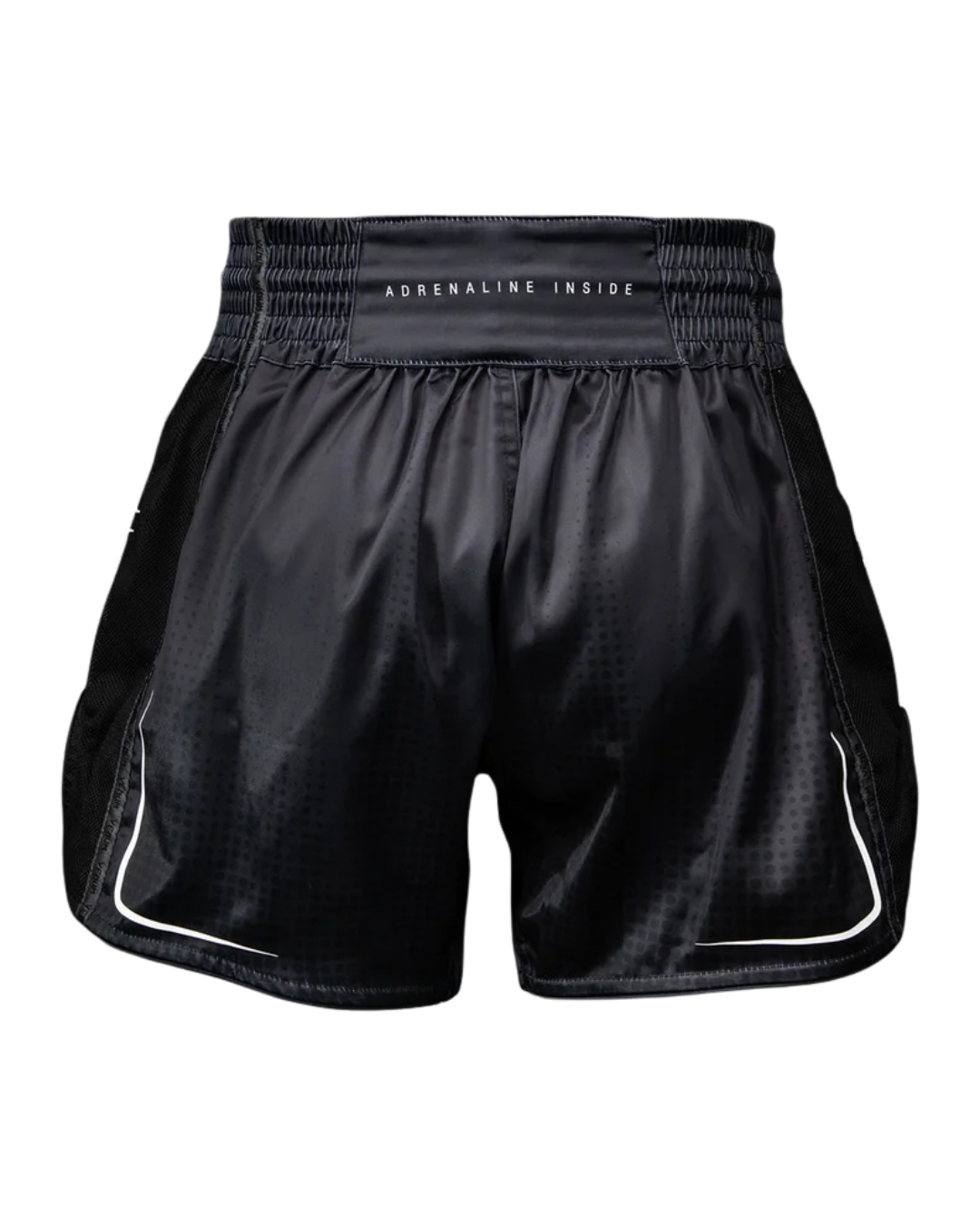 Venum Stealth Muay Thai Shorts – Black/White | Authentic Thai Cut – Lightweight Performance