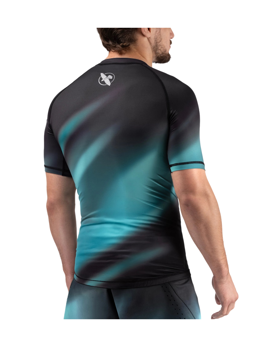 Hayabusa Men’s Apex Short Sleeve Rash Guard – Cyan