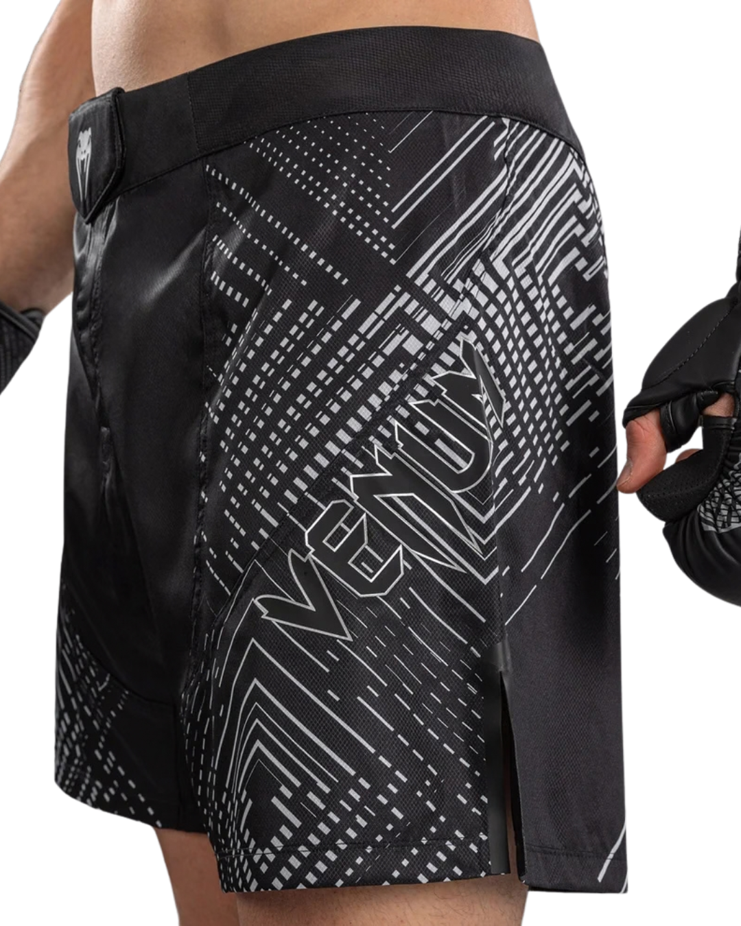Venum Midnight Fury Fightshorts – Black/Grey/Silver