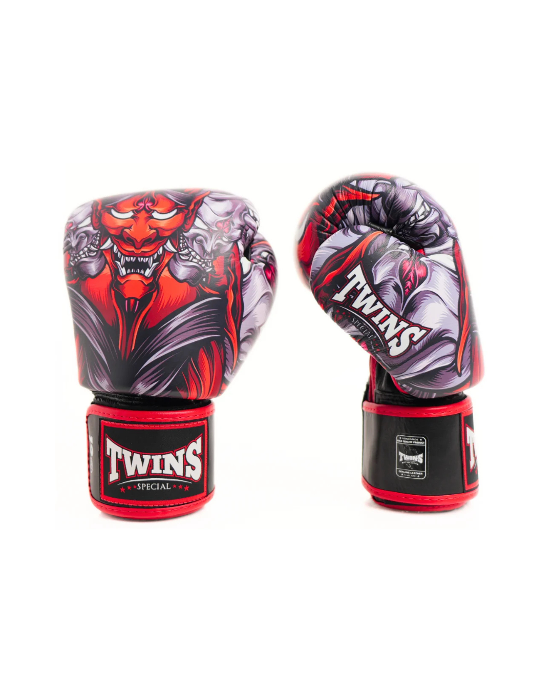 Twins Special FBGVL4-58 Boxing Gloves – Twins Kabuki Red/Black
