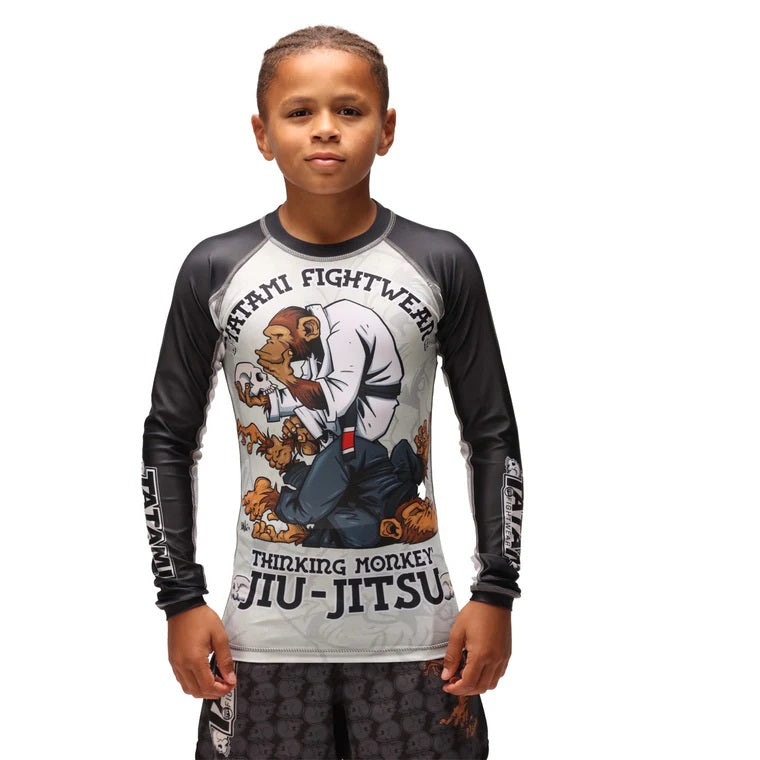 KIDS THINKER MONKEY RASH GUARD