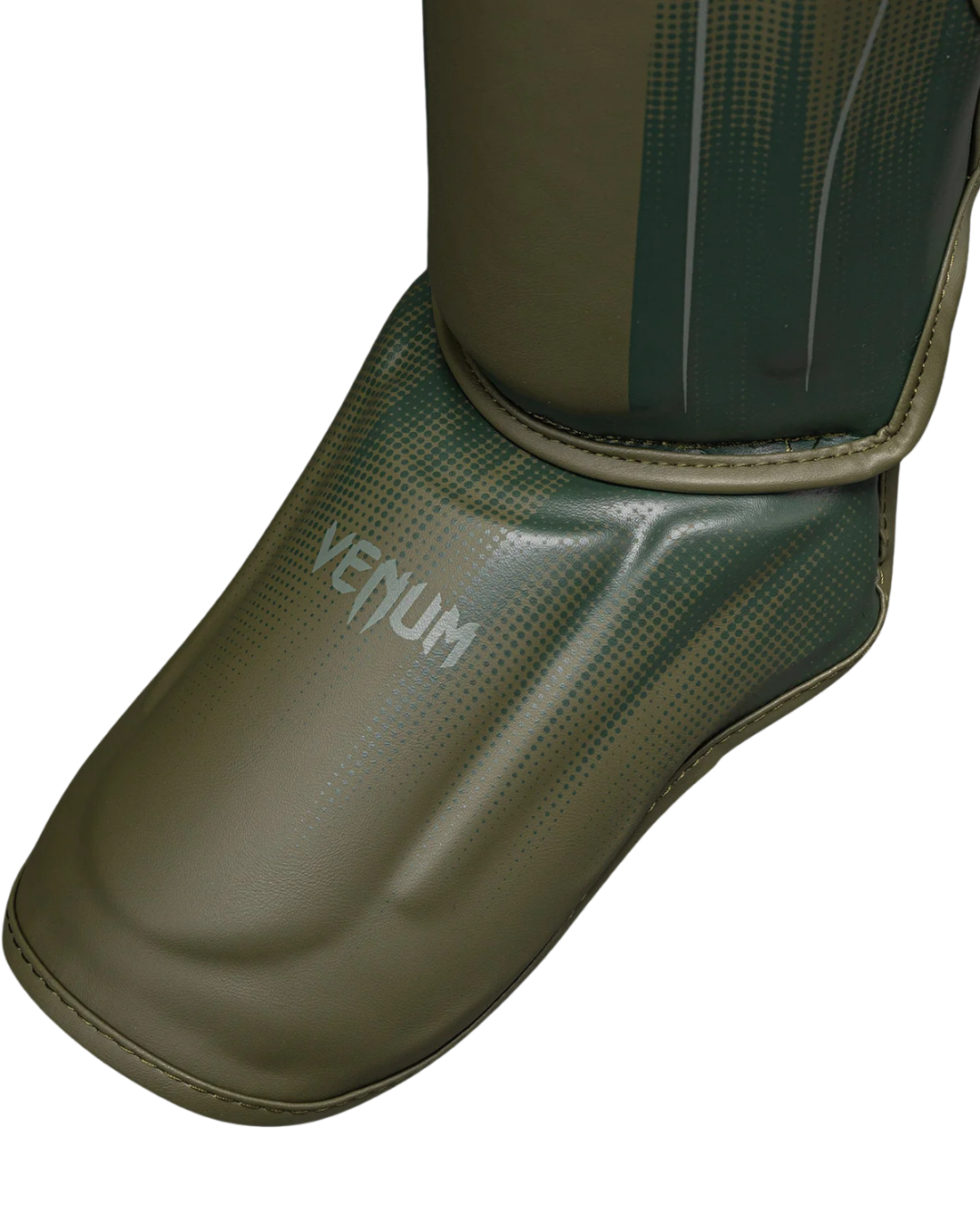 Venum Stealth Shinguards – Khaki/Dark Green | Multi‑Density Protection – Kickboxing & Muay Thai