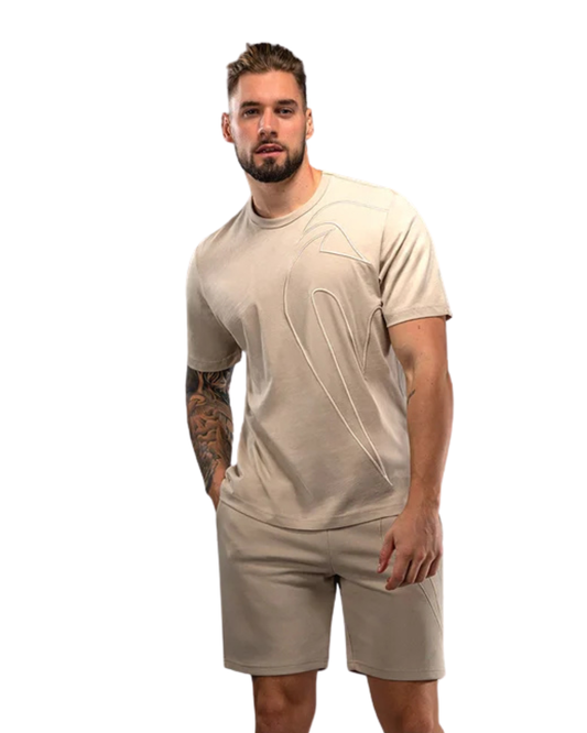 Venum Giant 3D T‑Shirt – Beige | Premium Cotton – Regular Fit – Lifestyle Athletic Wear