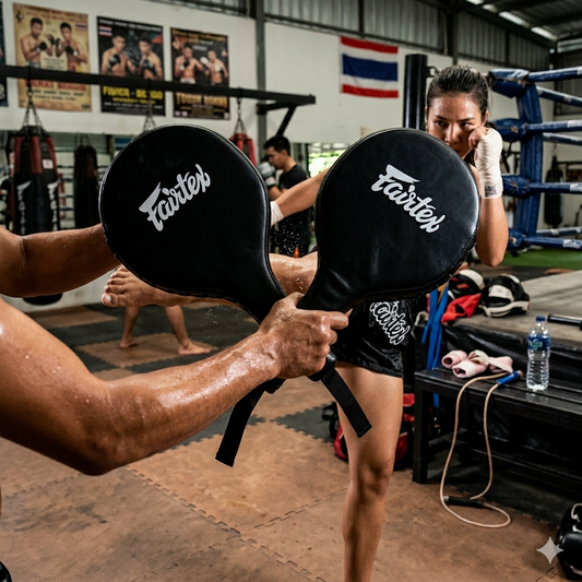 Fairtex BXP1 Boxing Paddles – Black – Standard | Lightweight Precision Striking Paddles