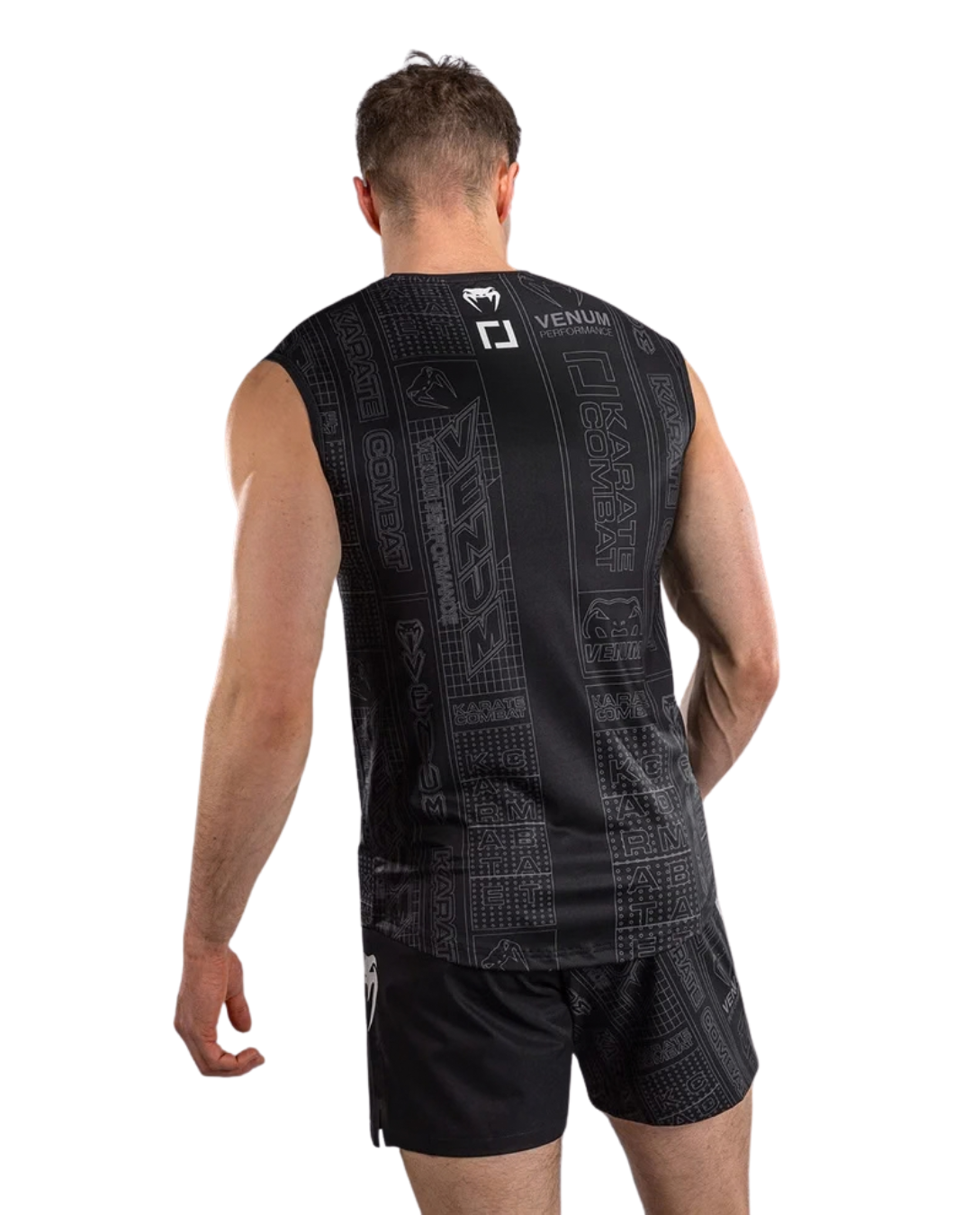 Venum Karate Combat Dry-Tech Tank Top – Black/Grey | Slim Fit – Moisture‑Wicking Performance Wear