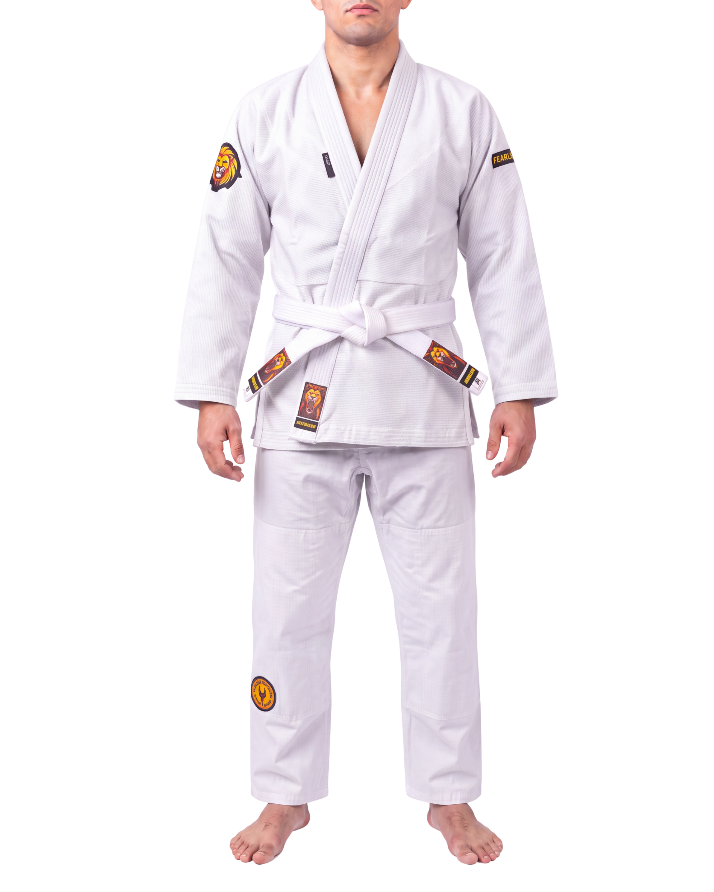 TATSU FEARLESS BJJ Gi – White | Premium Pearl Weave - Adults