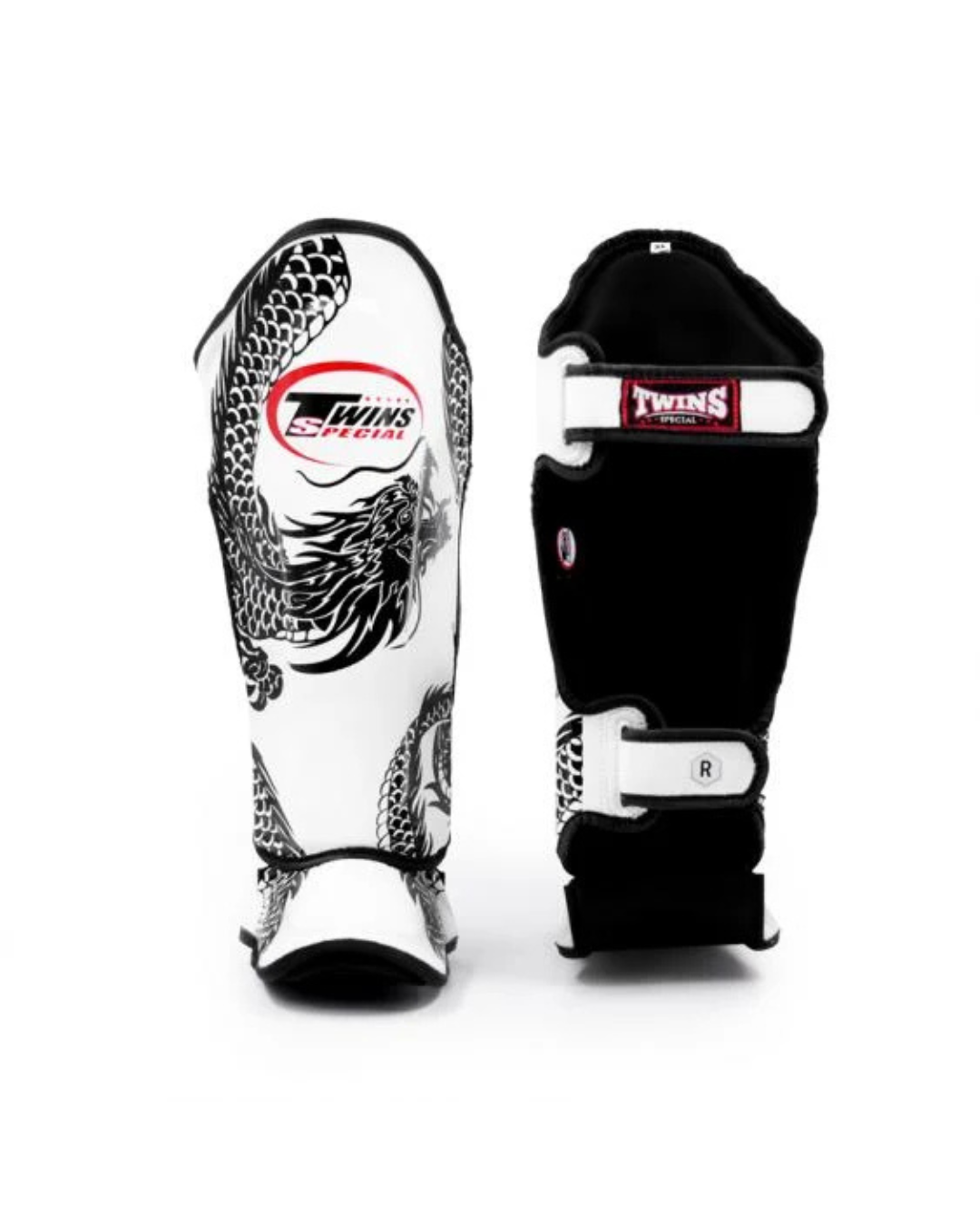 Twins Special FSGL10-49 Fancy Shin Guards – Flying Dragon White/