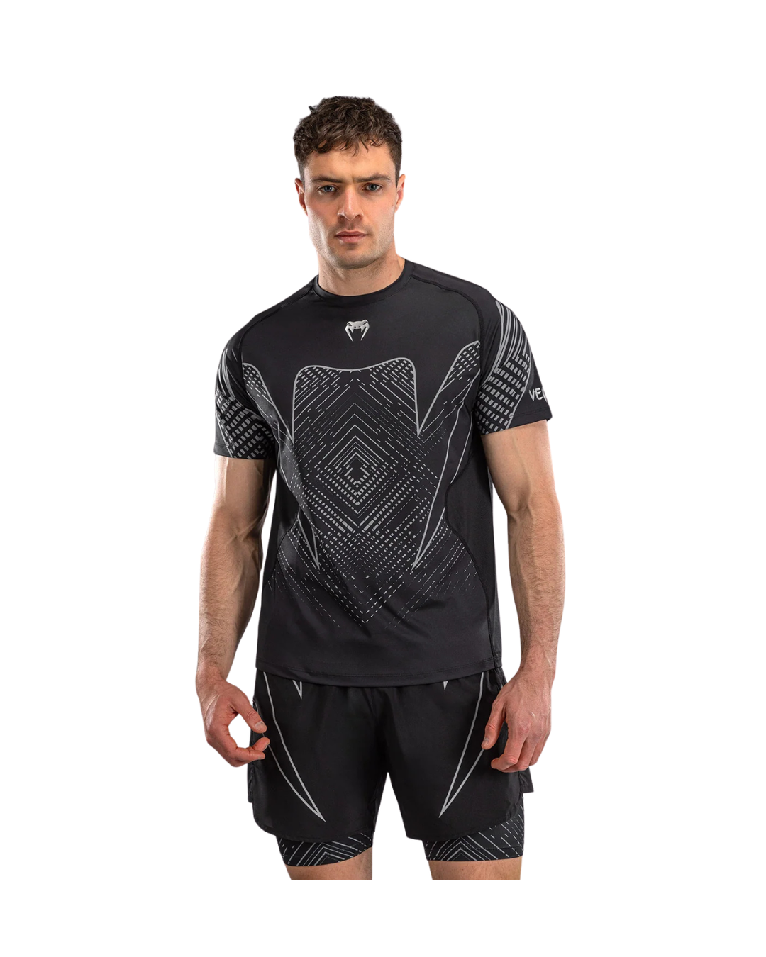 Venum Midnight Fury Dry-Tech T-Shirt – Black/Grey/Silver