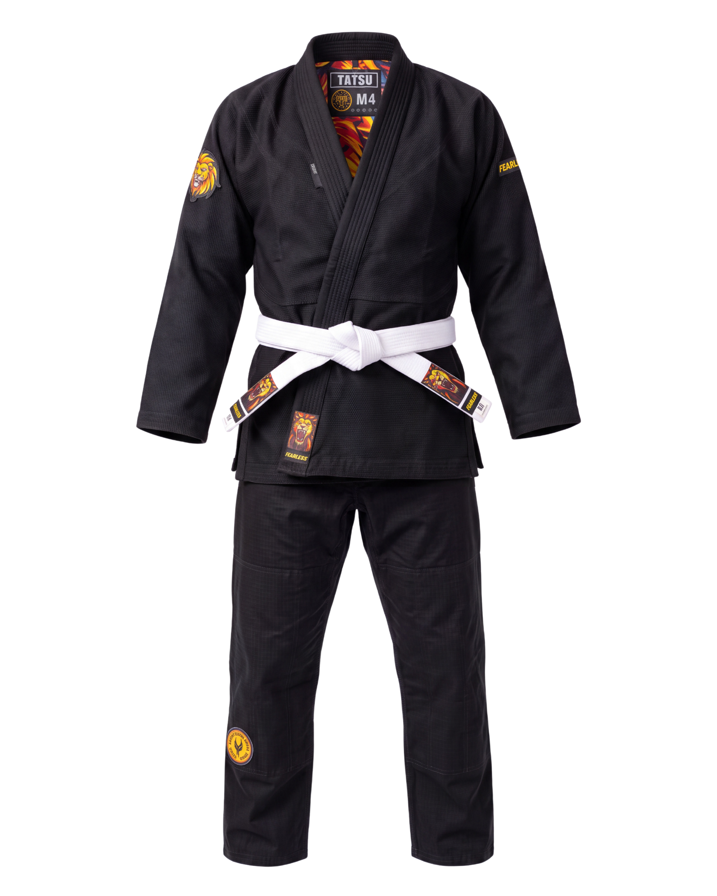 TATSU FEARLESS BJJ Gi – Black | Premium Pearl Weave - Adults