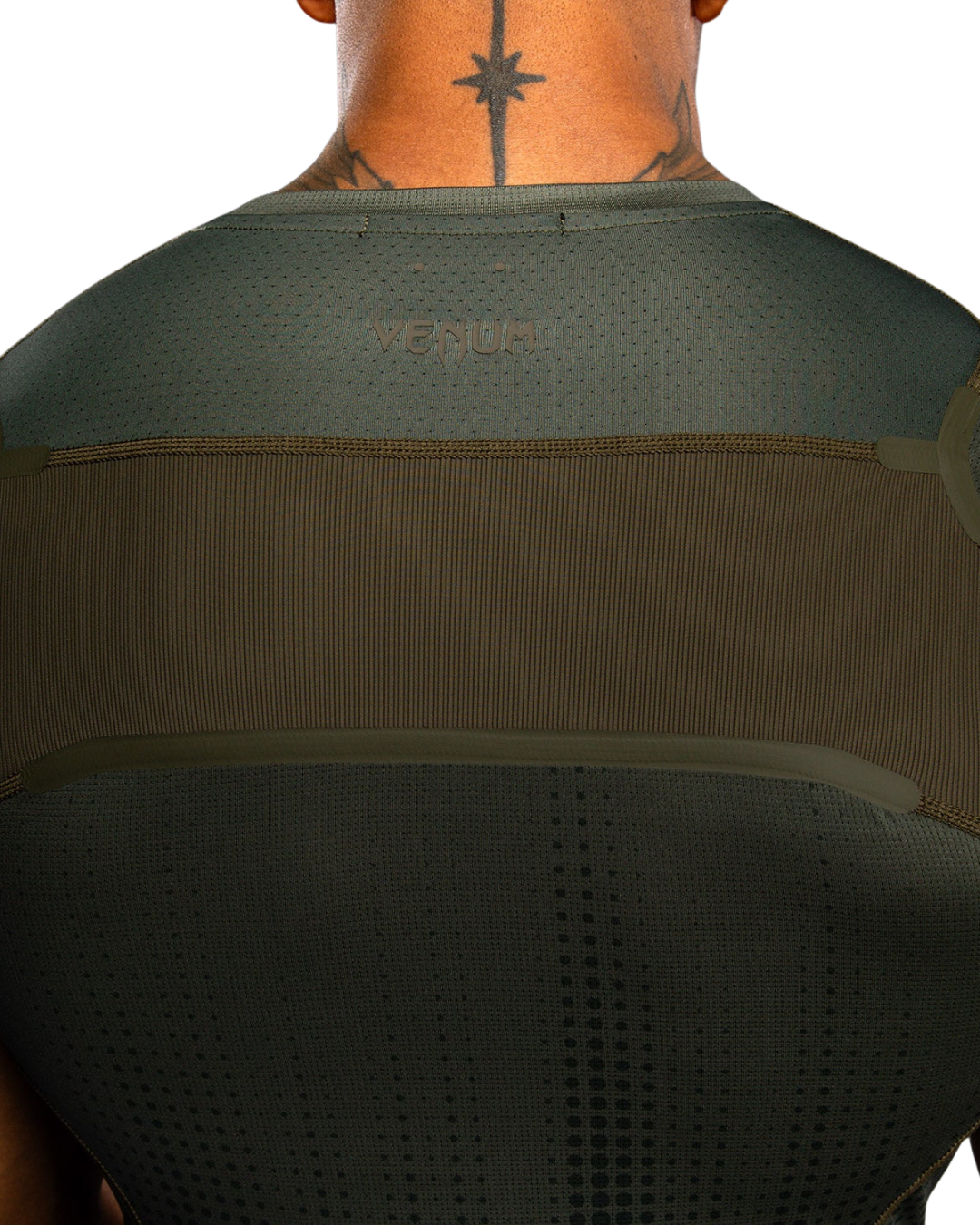 Venum Stealth Shortsleeve Rashguard – Khaki/Dark Green | Compression Fit – MMA & BJJ Performance Wear