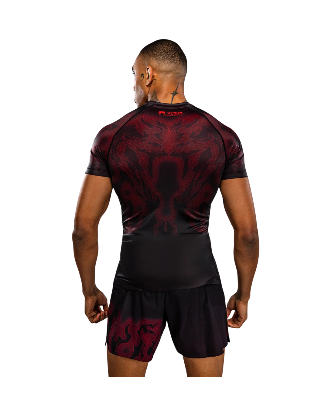 Venum Spectre Short Sleeve Rash Guard – Black/Red