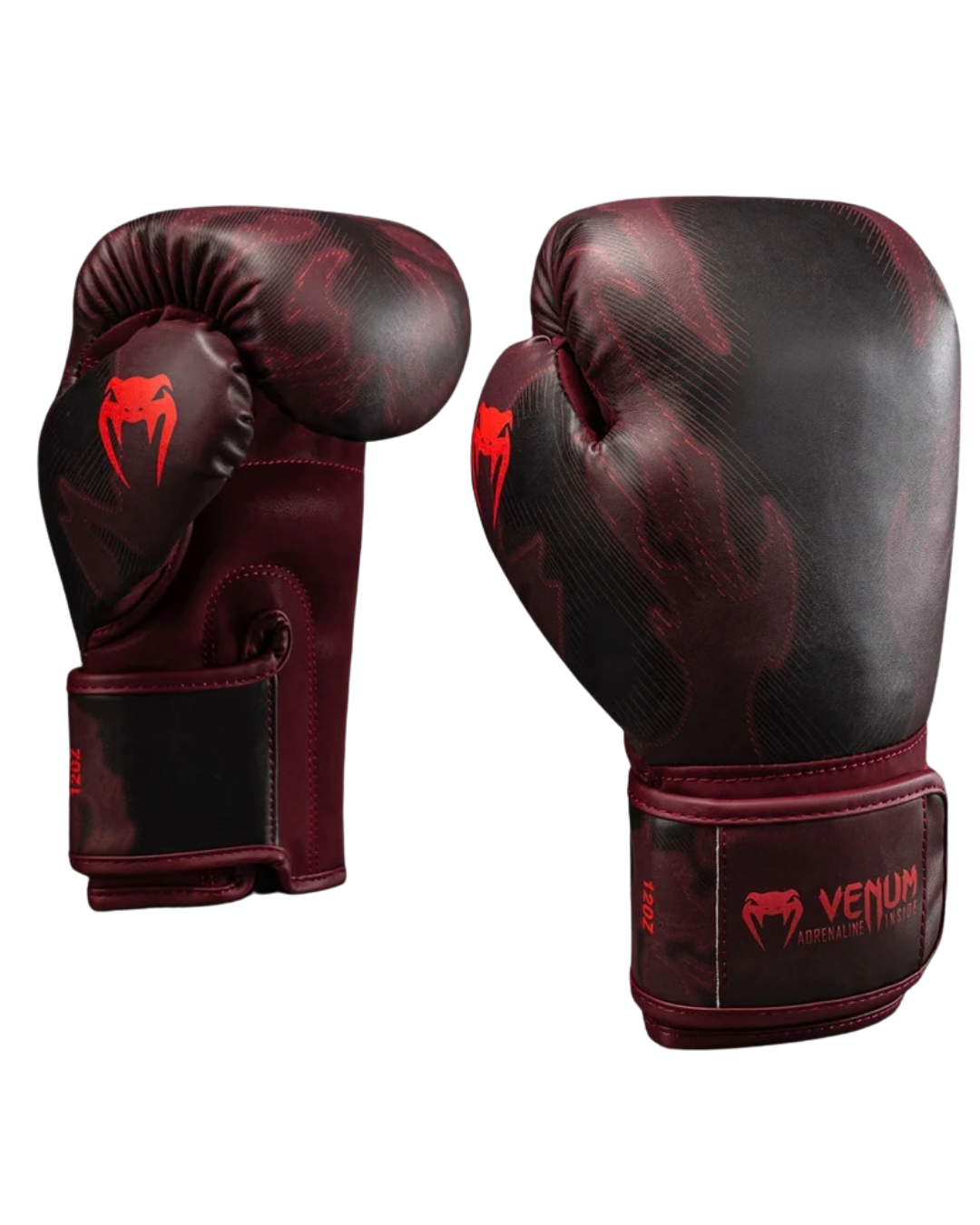 Venum Spectre Boxing Gloves – Black/Red | Premium PU Skintex Leather – Triple‑Density Foam
