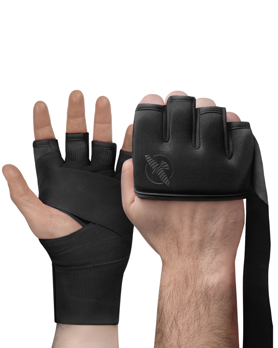 AYABUSA Knuckle Guard Handwraps – Black | Gel-Foam Knuckle Prote