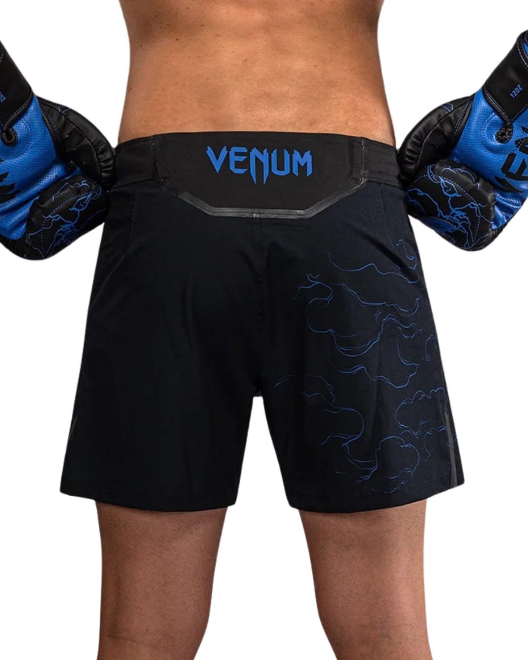 Venum Thunder Dragon Fightshorts – Black/Royal Blue | Lightweight Mobility – MMA & Striking Performance