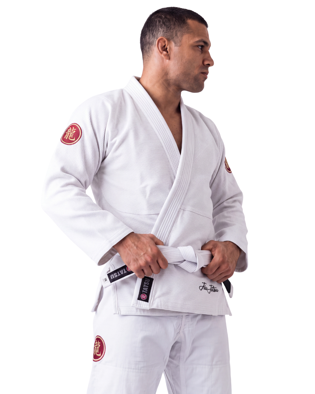TATSU RONIN BJJ Gi White – Premium Pearl Weave | Adults & Kids