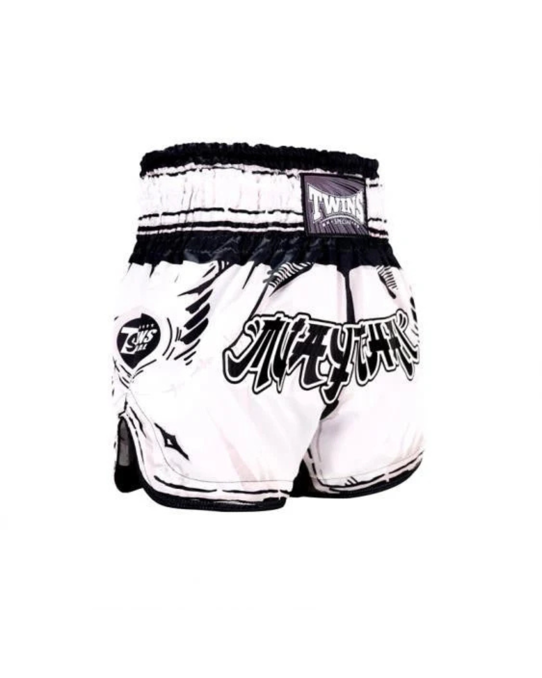 Twins Special TBS Comic Muay Thai Boxing Shorts – White | Premiu