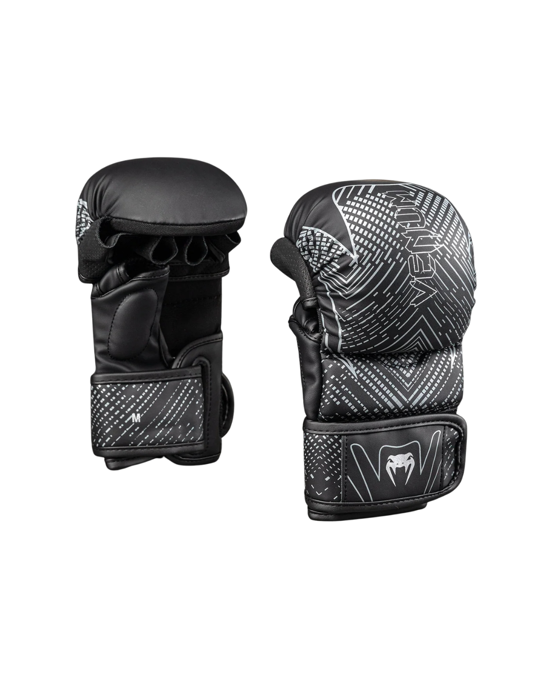 Venum Midnight Fury MMA Sparring Gloves – Black/Grey/Silver